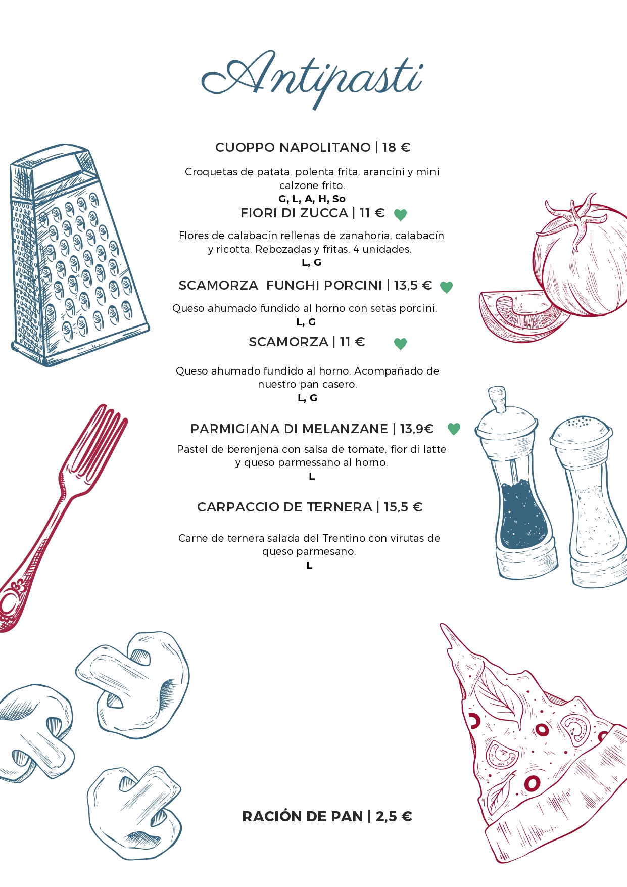 Pizzeria La Bufala  | Carta 2022