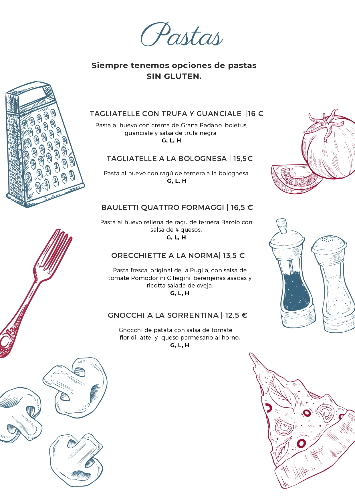 Pizzeria La Bufala  | Carta 2022